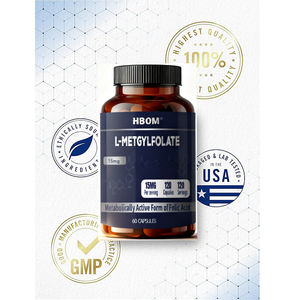 OEM Organische L-Methylfolat-Kapseln Aktiviertes Methylfolat Vitamin B12 Schönheitsprodukt für Erwachsene - Product Image 2