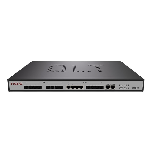 HSGQ-E08 EPON OLT 8 PON 1.25G 10G Port SFP Slot 1000 Base PX20+ PX20++ PX20+++ Power Supply AC Epon/Gpon Equipment