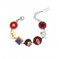 Bracelet Manchette en Métal Hip-Hop Vintage Kanye Dropouts Bear, Bijou de Mode pour Hommes et Femmes, Style Art Album Chanteur Hip-Hop Kawaii