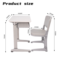 Tables et chaises d'étude robustes, confortables, modernes, écologiques, en matériaux résistants, pour un seul élève, pour l'école primaire