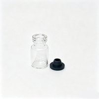 Flacons en verre de 2 ml Flacons en verre transparent de 16*27 mm avec bouchons pour usage pharmaceutique