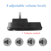 Sonnette électronique sans fil Daytech, bouton extérieur étanche, lumière LED, rappel sonore, sonnette de porte, réception de signal longue portée