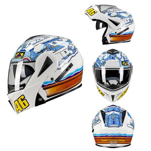 Vendita calda casco da motociclista a faccia aperta certificato punto personalizzato casco da motociclista veleno Flip up casco da moto - Product Image 3