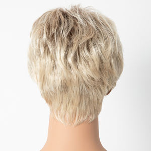 Perruque Courte Pré-coupée en Fibre Synthétique Premium en Gros, Perruques Futura, <span class=keywords><strong>Cheveux</strong></span> Kanekalon, Perruque Mono, Dentelle Monofilament pour Femmes - Product Image 3