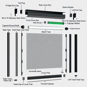 Custom motorizzato PVC antivento tapparelle parasole esterni avvolgibili per <span class=keywords><strong>patio</strong></span> - Product Image 5