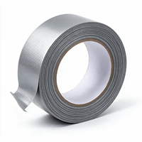 Silbernes Gewebeklebeband Hochbelastbar Wasserdicht Gummiert 48mm Leicht Reißbar Industriequalität Teppichreparatur-Bindungsband Großhandelsrolle