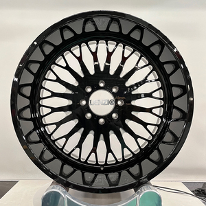 ฝาครอบล้อแบบลอยตัว 26x12 24x12 22x12 20x12 อลูมิเนียมอัลลอย 6061-T6 สำหรับออฟโรด ล้อฟอร์จ ล้อแม็กซ์โครเมียม - Product Image 6