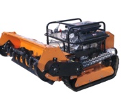 Broyeur forestier radiocommandé 23 CV, moteur diesel bicylindre en V 997 cm³, débroussailleuse robuste 1200 mm pour terrains en pente