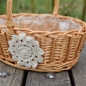 Bamboo <b>baskets</b>, flower <b>baskets</b>, rattan <b>baskets</b>, souvenir <b>baskets</b>, lace sunflower <b>baskets</b>, flower <b>baskets</b>, hand-held handles, - Product Image 1