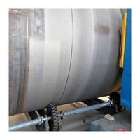 Machine de sablage électrique haute performance pour tuyaux en acier, contrôle PLC, souffleur de granulats à flux automatique, débavureuse industrielle abrasive