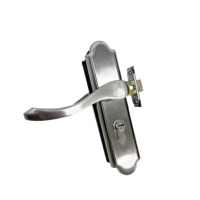 Serrure de porte personnalisée en acier inoxydable durable, silencieuse, pour hôtel, bureau et porte en bois, avec mécanisme à clé.