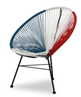 Großhandel Acapulco Eierform Outdoor Patio Stuhl Rattan Web möbel Garten Sets