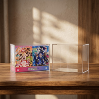 Boîte de présentation magnétique en acrylique personnalisable pour boîte cadeau de cartes à collectionner White Dragon, super aimantée N52, protection UV, anti-poussière