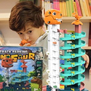 Jouet d'aventure en voiture de dinosaure Parking de <span class=keywords><strong>garage</strong></span> en plastique à plusieurs niveaux avec route de montagne Super jouet de fente de parking - Product Image 6