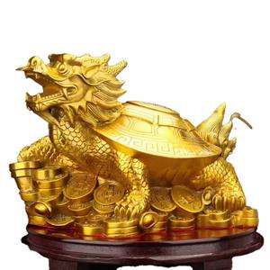 Customized Elegant Brass Casting <b>Dragon</b> Turtle Figurine for Home Decor and Business Gifts Ornaments - Product Image 6