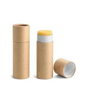 kraft paper cardboard tube for lip balm packaging round box paper tube core