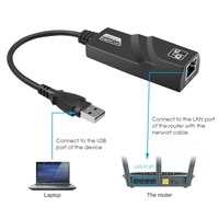 Tarjeta de Red USB3.0 a RJ45 de 1000 Mbps, Adaptador Ethernet LAN RTL8153, Tarjeta de Red de 10/100/1000 Mbps para PC, Macbook, Laptop, Windows 10/11