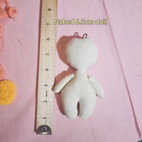 Accessoires et matériaux DIY pour poupées de chiffon de 6,5 cm, corps de poupée de chiffon vierge fait main, perruque, accessoires DIY pour poupées de chiffon en coton faits main