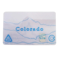 Impression CMYK en gros sur cartes PVC transparentes/cartes transparentes/cartes de visite