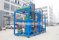 Machine à glace industrielle robuste de 10 tonnes, performance stable avec compresseur pour usine de glace