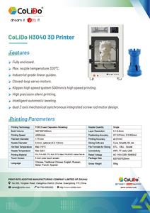 CoLiDo H3040 3D <b>Printer</b> 300x300x400mm High Quality Uses PLA 1.75mm Great for Toy Figures FDM 3D <b>Printer</b> - Product Image 6