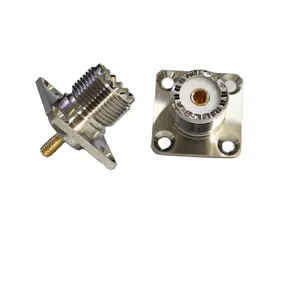 The Most Cost-effective RF UHF-KFD-M4 Connector UHF RF Coaxial Connector Female Four Hole Flange