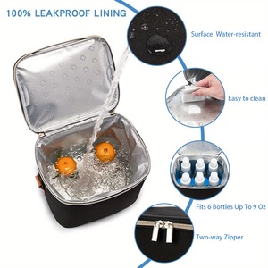 <span class=keywords><strong>Sac</strong></span> <span class=keywords><strong>isotherme</strong></span> pour lait maternel avec pack de glace, capacité de 4 biberons jusqu'à 9 onces, <span class=keywords><strong>sac</strong></span> à biberons idéal pour les mamans allaitantes et la garderie - Product Image 4