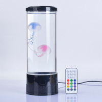 Vente chaude rêve méduse LED veilleuse créative couleur changeante Aquarium lave lampe télécommande plug-in pour salon