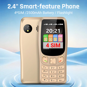 Nuovo 2.4 pollici 2G Quad SIM Card Feature Phone MTK6260A 64MB 128MB doppia 0.3MP all'ingrosso per Business sbloccato cellulare di base - Product Image 2