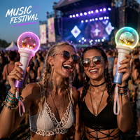 Venta al por mayor directa de fábrica: Lápiz de acrílico con purpurina recargable inalámbrico con control remoto, ideal para eventos personalizados de J-Pop, Anime, IP y Cosplay.