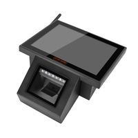 Système POS tout-en-un en plastique de 8 pouces, nouvelle mode, avec scanner 1/2D, processeur RK3566 1,8 GHz, Android 11, stockage 16 Go, pour utilisation en supermarché