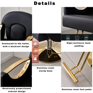 Chaise de salon de coiffure professionnelle moderne à levage pour femmes, chaise de salon de coiffure, chaise de barbier, vente en gros - Product Image 3