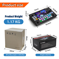 FoMaKo mini 4ch avec 5 FHD LCD Quad HDMI Video Switcher kc601 pro pour caméra multi-réseau UVC Streaming enregistrement vidéo local