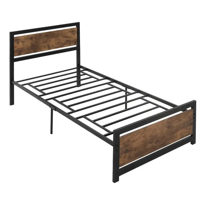 Wholesale Modern Hotel School Single Metal Bed Frame OF Bedroom Cheap Metal Bed Deck Frame Design