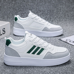 Sneakers Bianche Estive 2025 da <span class=keywords><strong>Uomo</strong></span>, <span class=keywords><strong>Scarpe</strong></span> Sportive Versatili per Giovani, Nuova Tendenza Casual, Allacciate, in Mesh Morbido e alla Moda - Product Image 5