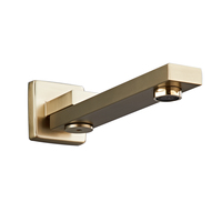 Ensemble de douche encastré en laiton doré pour salle de bain douche, robinet en acier inoxydable chaud et froid, finition bronze, jet de pluie, hôtels