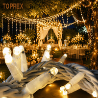 Guirlandes lumineuses LED TOPREX de qualité commerciale, étanches, pour Noël, fêtes en plein air, mariages, fournisseur de projets