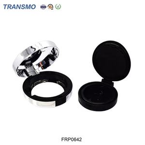 Empty Round Plastic <b>Blush</b> Container Powder case Luxury Customized logo Loose Powder Box Packaging Powder - Product Image 5