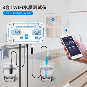 Analizador de Calidad del Agua 3 en 1 con Wifi W2825, Monitor de pH, Salinidad y Temperatura para Piscinas, Laboratorios y Acuicultura - Product Image 4