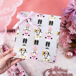 MAYPLUSS Christmas Nutcracker <b>Wrapping</b> <b>Paper</b> 17 Inch X 33 Feet Eco-Friendly Gift Wrap For Holiday Crafting - Product Image 4