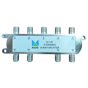 Répartiteur de signal TV satellite Alcad 8 voies 5-2300 MHz pour antenne parabolique - Product Image 1