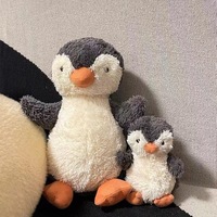 Peluche pingouin populaire de petite taille, douce et apaisante pour bébé, rembourrage en coton PP, pour les 5 ans et plus, produit transfrontalier, très populaire et mignon