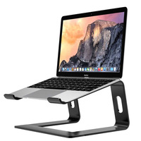 Support ergonomique pour ordinateur portable en aluminium, support d'ordinateur portable compatible, support de rehaussement détachable pour ordinateur portable, support pour MacBook 10-15.6 pouces