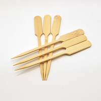 Bâtonnets de barbecue coréens Teppo en bambou écologique, qualité alimentaire, résistants à la chaleur, durables, 70-90 mm, lisses, à long manche, pour la décoration de plateaux de fruits