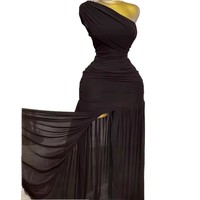 Agent Commercial Professionnel FTS pour 1688.com : Robe de Soirée Moulante à Une Épaule avec Fente, Sourcing à Faible Commission, Reconditionnement Taobao