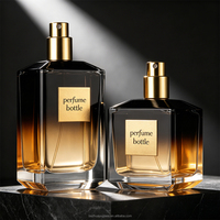 Flacon de parfum carré standard à base solide, 50ml, 70ml, 100ml, avec bouchon, impression personnalisée sur la surface, boîte cadeau – Fournisseur d'usine