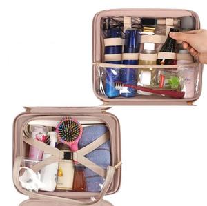 Waterproof PU Leather Cosmetic Bag High Quality Toiletry Organizer Portable Travel <b>Makeup</b> Pouch Durable <b>Case</b> for Men & Women - Product Image 6