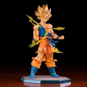 Venta al por mayor con envío directo: Figura de acción de PVC de Goku Flash, modelo <span class=keywords><strong>Super</strong></span> Saiyan, adorno para coche o escritorio, en stock. - Product Image 3
