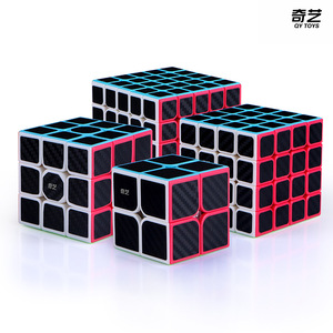 Qiyi Cube Magique en Fibre de Carbone 2x2 3x3 4x4 5x5 Pyramide Puzzle Lisse Jouet Stimulant pour l'Esprit Enfants 8-13 Ans Unisexe - Product Image 3
