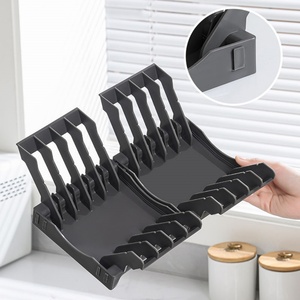 Custom Logo Kitchen Nail Free Storage Shelf Desktop Dining Plate Tableware Drawer <b>Dish</b> Drainage Bowl Storage <b>Rack</b> for Household - Product Image 4